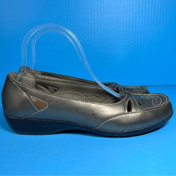 Clarks Bendables Womens Heidi Mocha Flats in Grey 9.5M - Picture 5 of 11